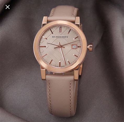 burberry 9109|Burberry Watch, Women's Swiss Nude Leather Strap .